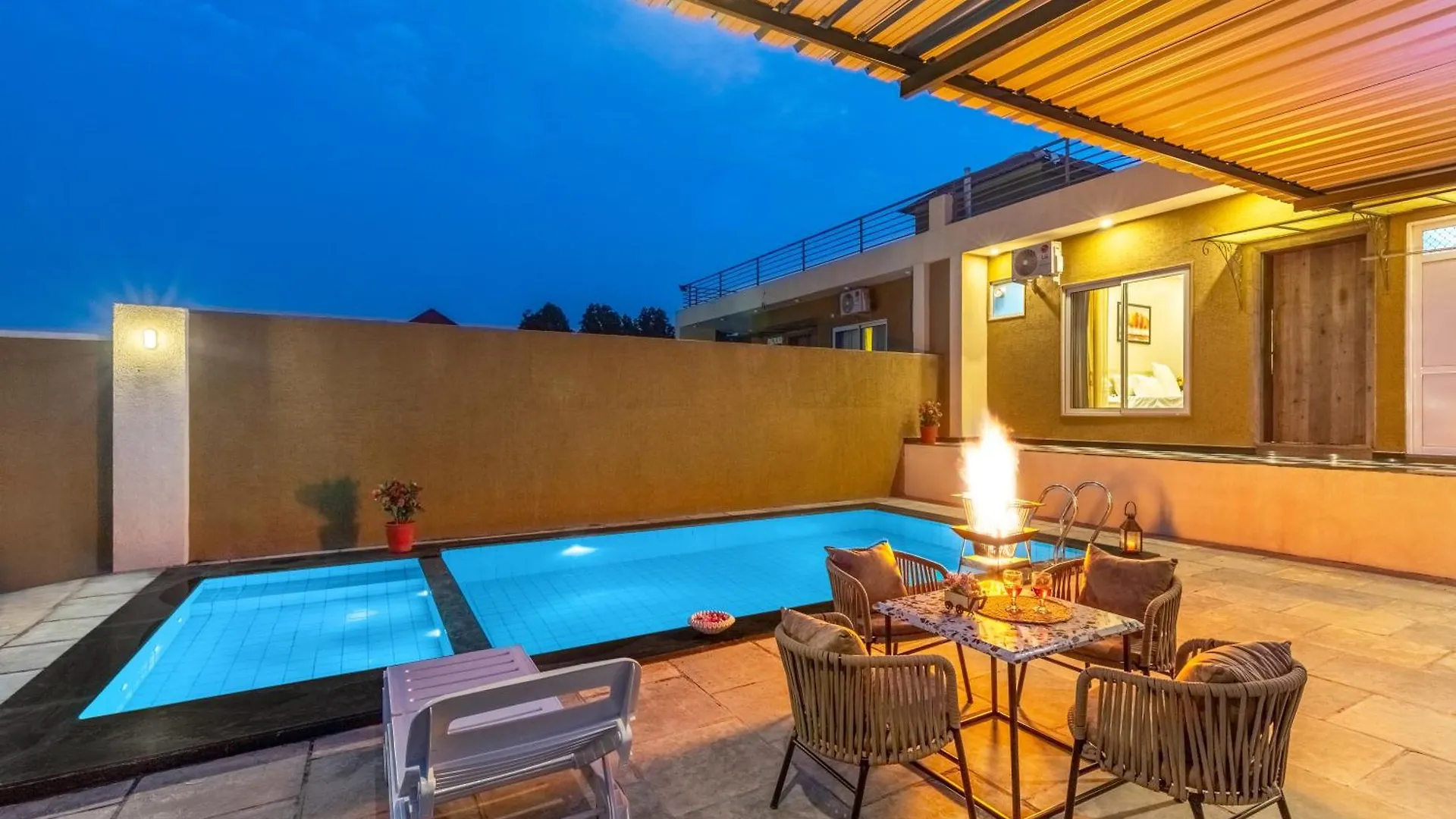 Elivaas 2 Bhk Pet Friendly Villa With Pvt Pool - Heaven In Hill Udaipur
